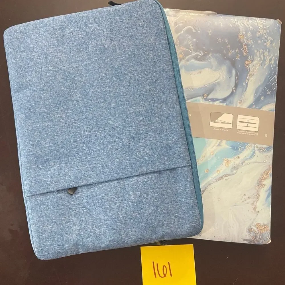 MacBook Air 13” shell and blue soft case